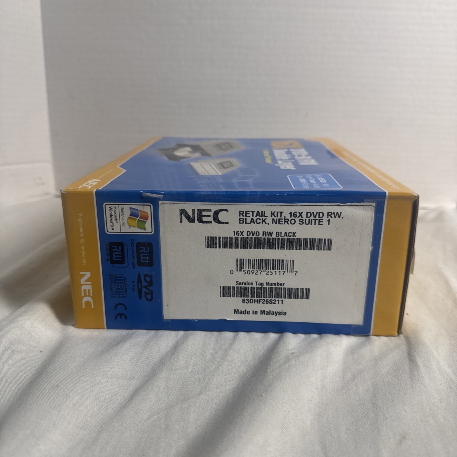 NEC 16X DVD + R/RW Double Layer 48X Cd-r, 48x Cd-rom, 24x Cd-rw NEW IN BOX