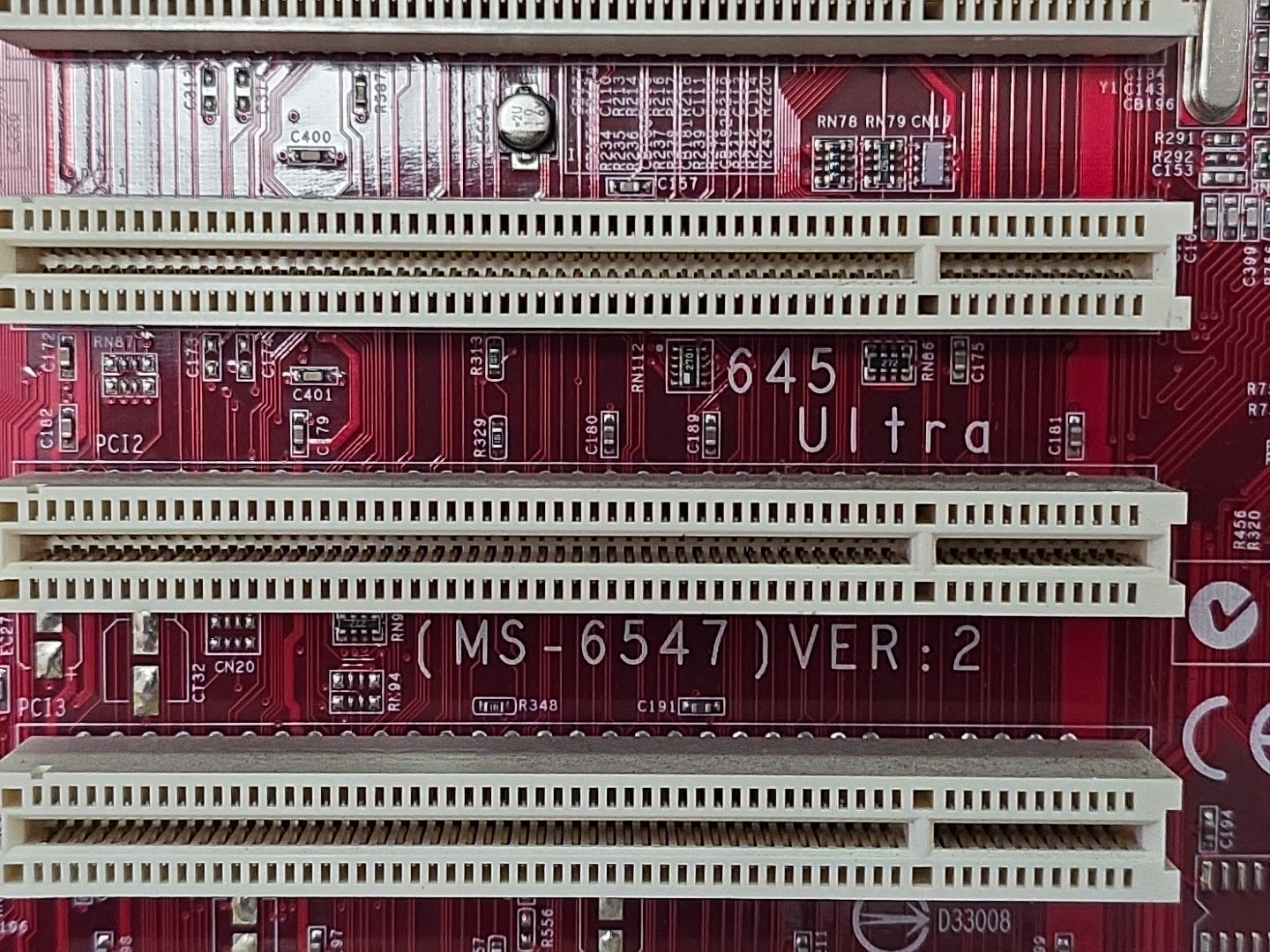 MSI MS-6547 Ver 2 Socket A DDR ATX Motherboard AGP 2Ghz P4, 2.3gb DDR, Cables