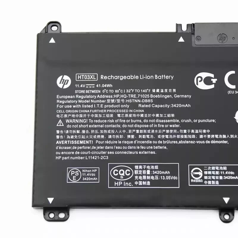 OEM Genuine HT03XL Battery for HP Pavilion L11421-2C2 L11119-855 15-CS 15-DA New