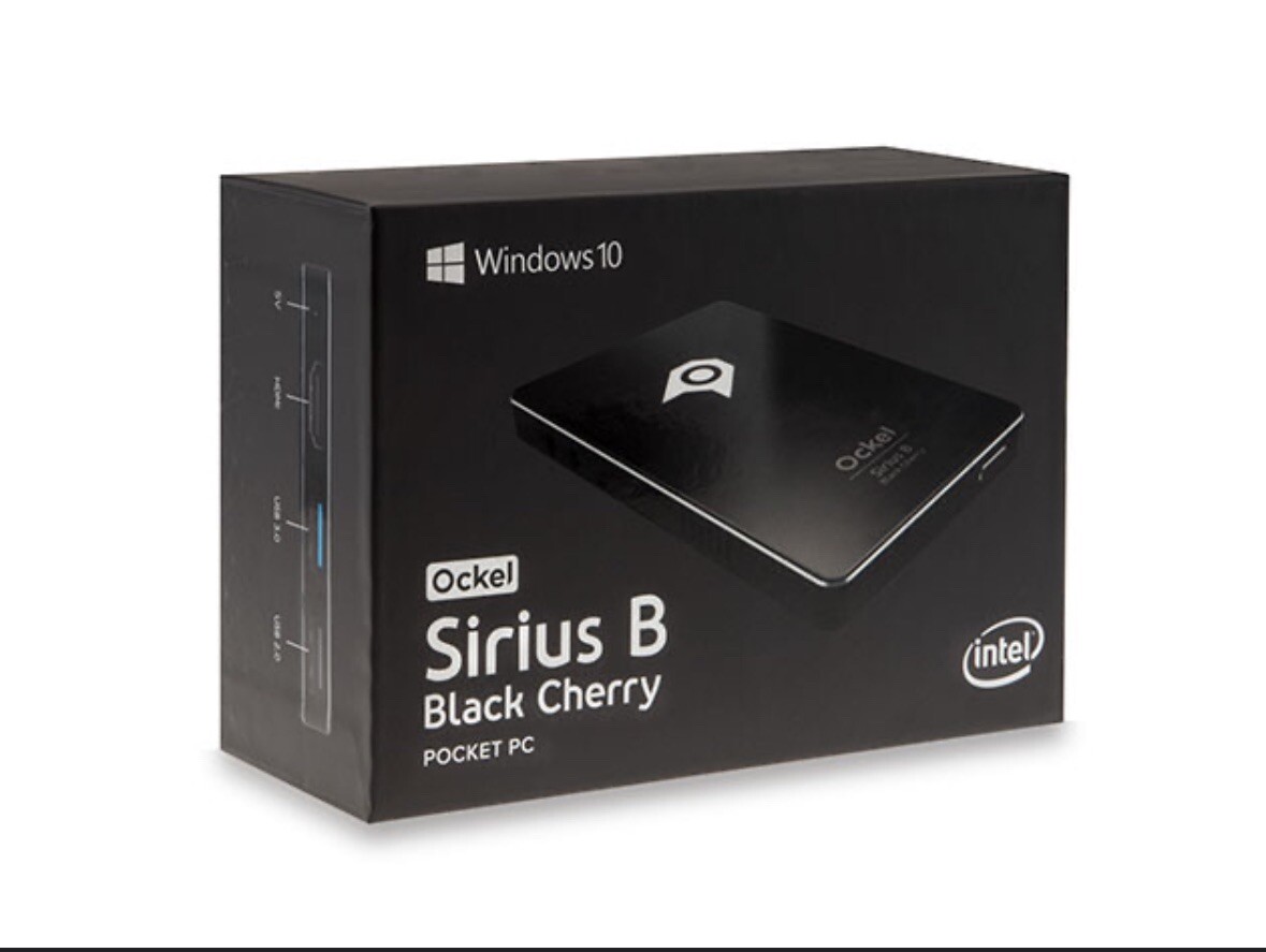 Ockel Sirius B Black Cherry Mini PC Windows 10 Home Pocket PC