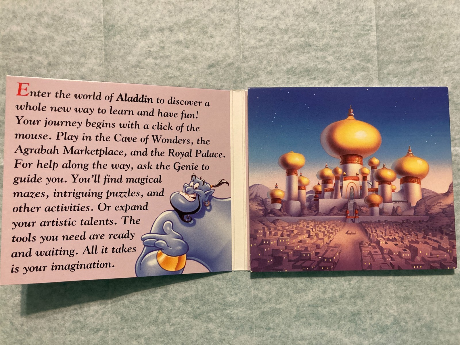 Lot Of 2 Disney Animated Storybook Toy Story – Aladdin CD-ROMs Windows Or Mac