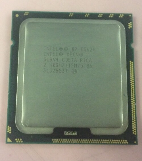 Matched Pair of Intel Xeon E5620 2.4GHz Quad Core 12MB 80W CPU Processor SLBV4