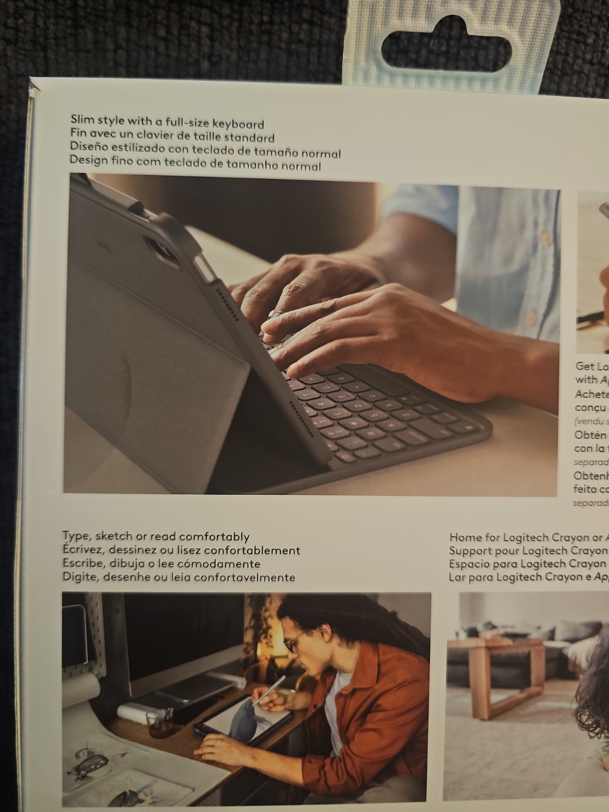 Logitech Slim Folio Keyboard Case for iPad 10th Gen & A16 (920-011368) NEW