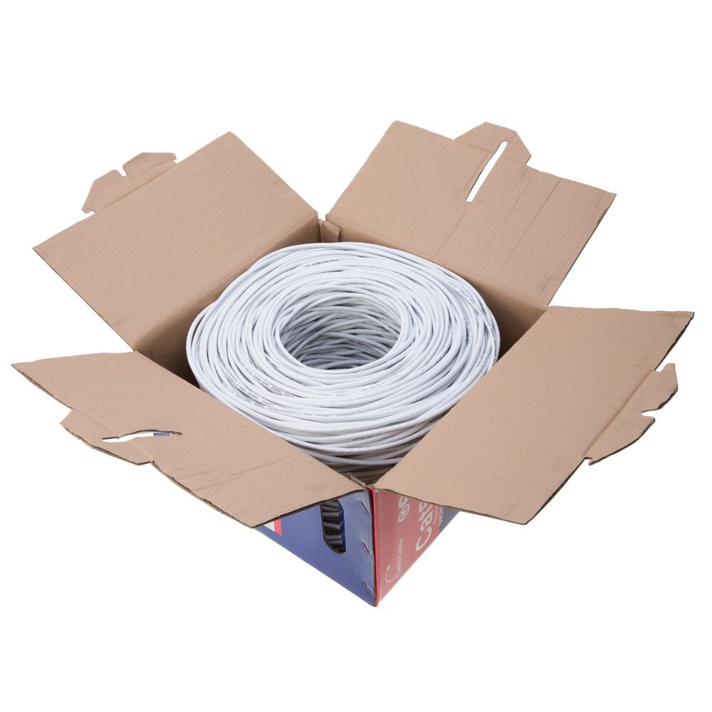 1000FT CAT6 White 23AWG Solid UTP LAN Ethernet Cable RJ45 Network Bulk Wire