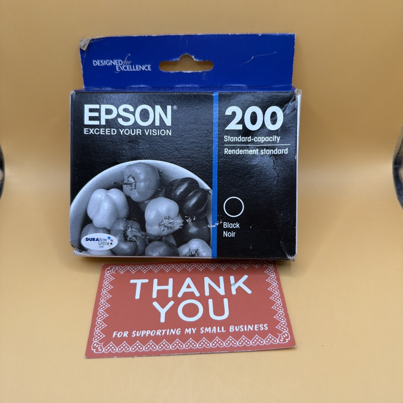 Epson 200 Black Standard Capacity DURABrite Ultra Ink Cartridge New Exp 1/2024