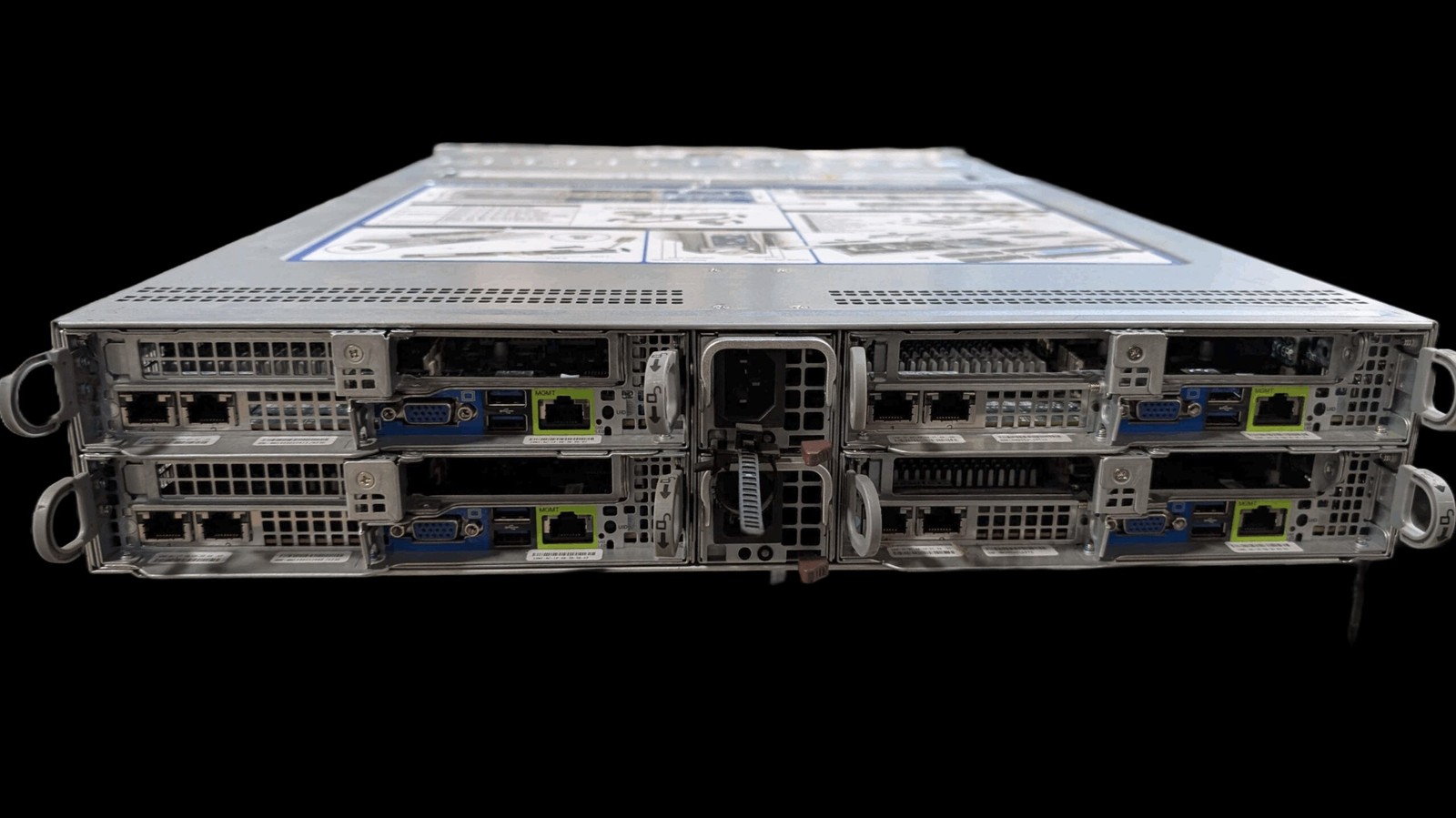 Supermicro 2U CSE-817B 24SFF 4-Node X11DPT-B 8x Gold 6148 512GB Ram 24x Trays