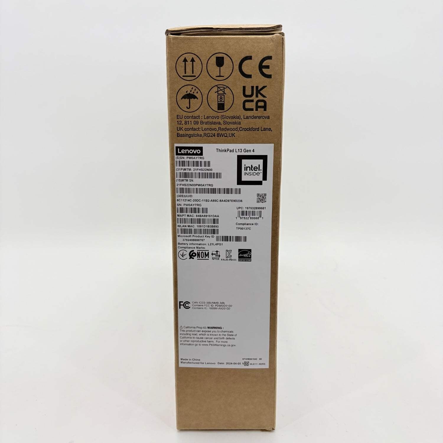 New Lenovo ThinkPad L13 Gen 4 13.3″ i5-1335U 1.3GHz 16GB RAM 256GB SSD