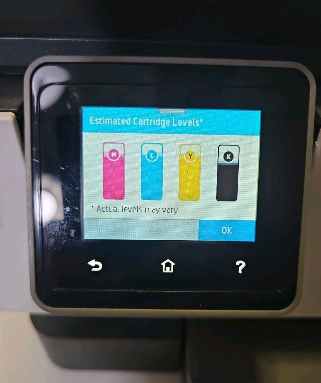 HP OfficeJet Pro 8022 All In One Color Printer. Nearly Full Inks, Low PC, Read!