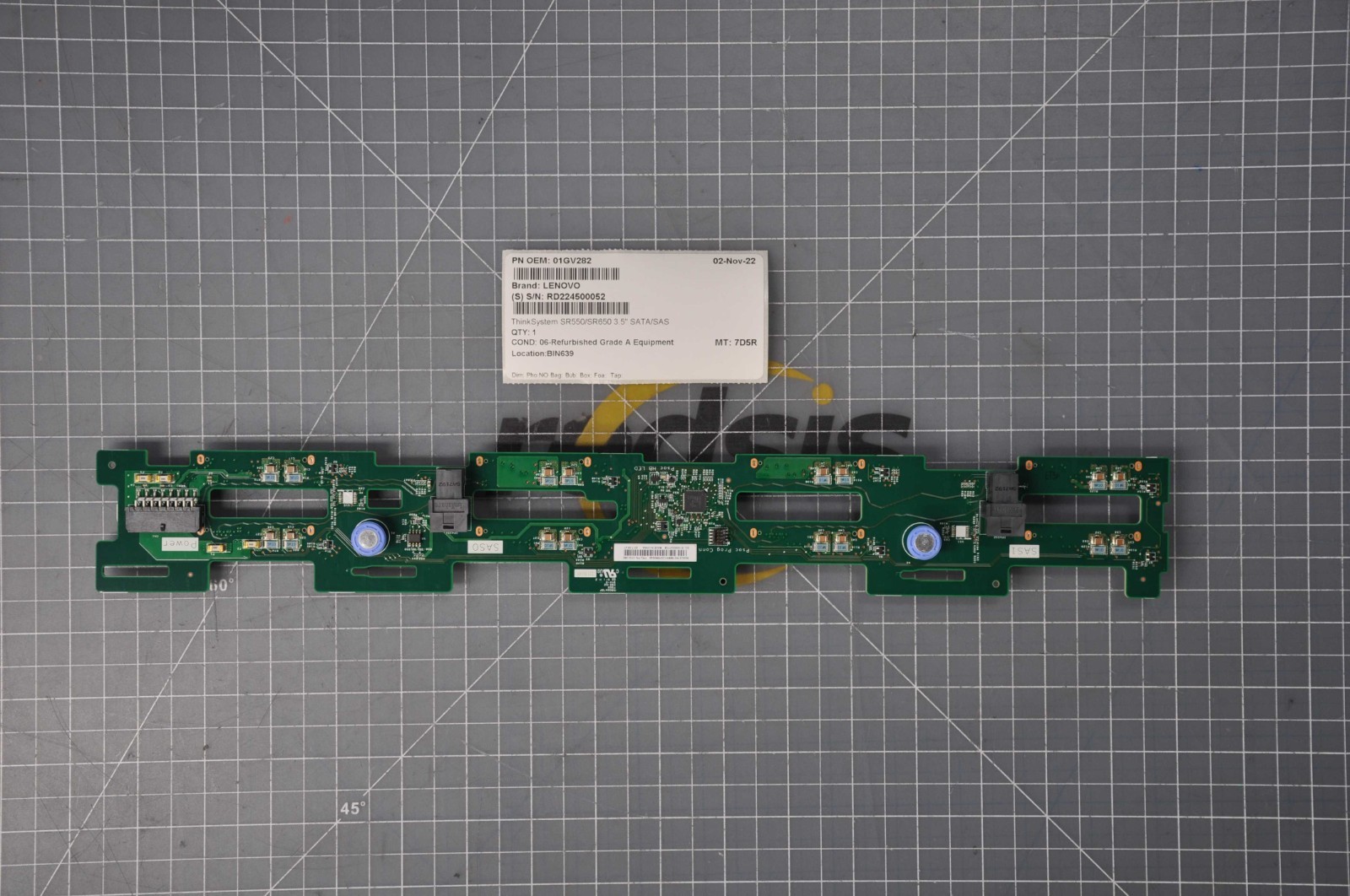LENOVO ThinkSystem SR550/SR650 3.5″ SATA/SAS 8-Bay Backplane Grade A 01GV282