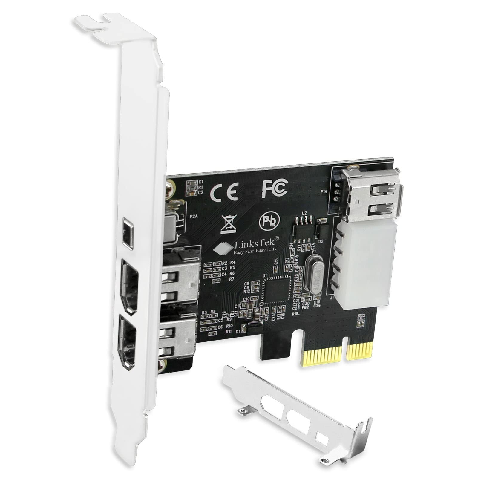 4-Port FireWire 400 Expansion Card for Windows PC, 3x 6Pin & 1x 4Pin, Cables Inc