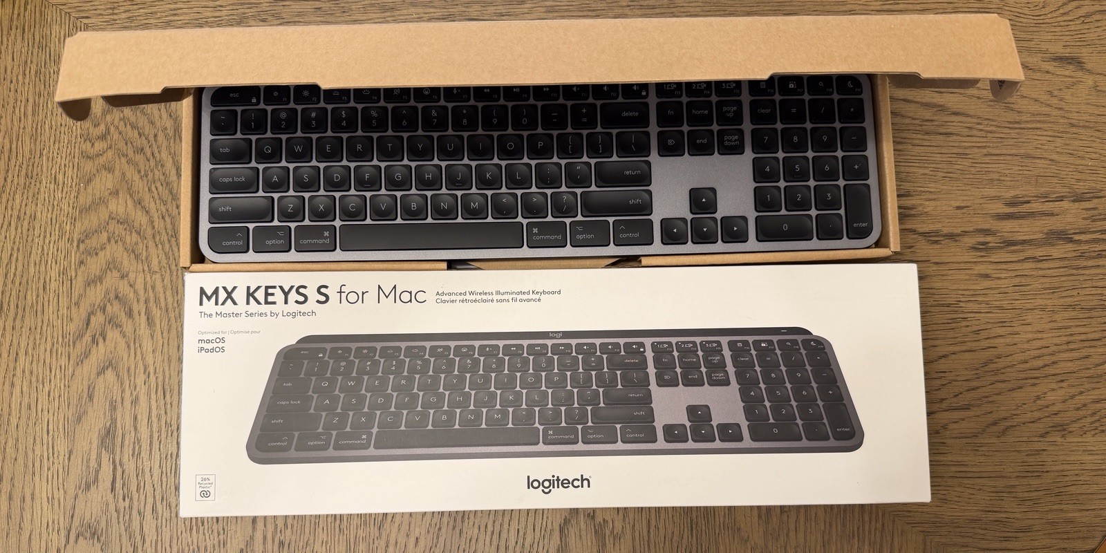 Logitech MX Keys S for Mac, Space Grey