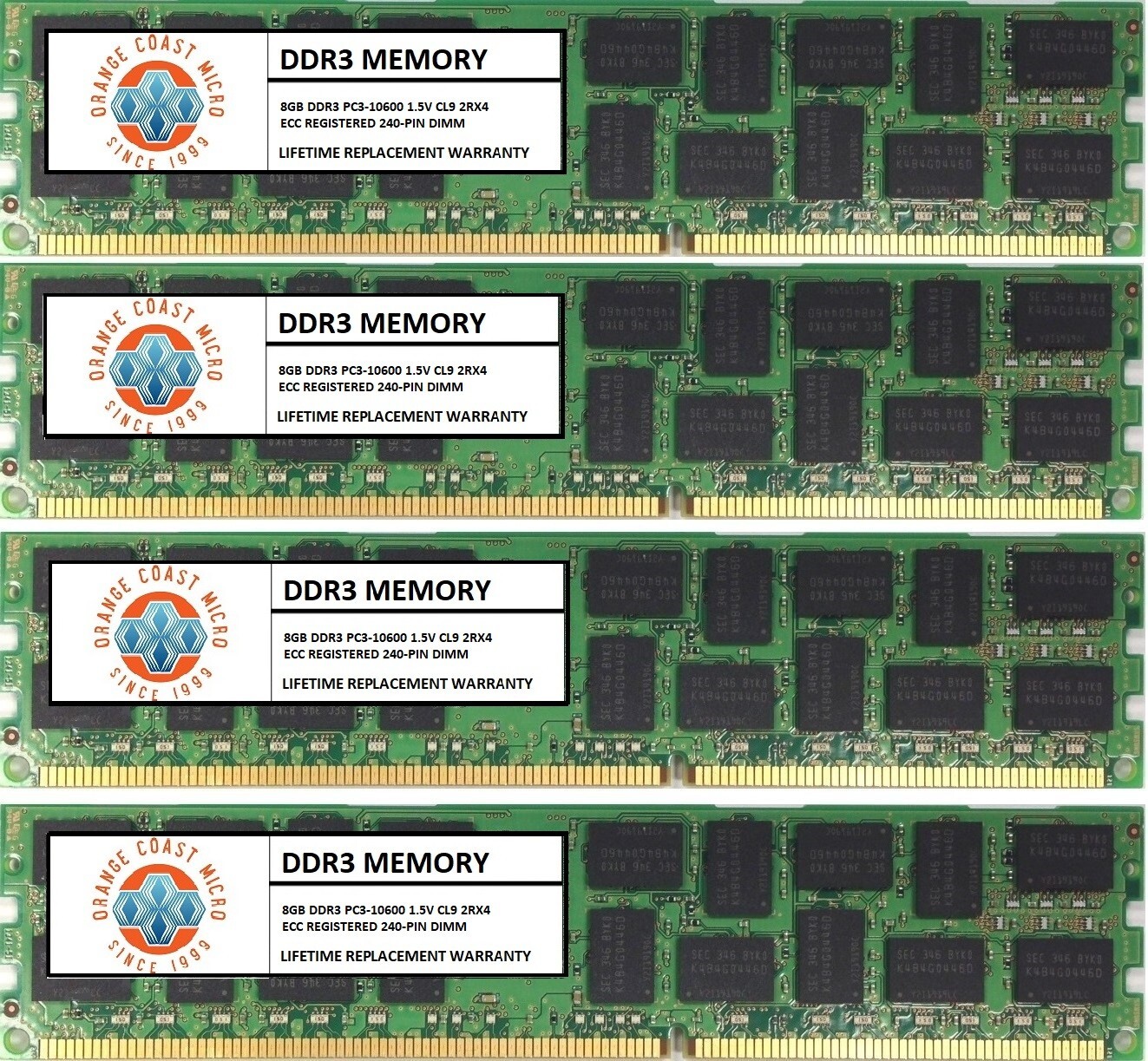 32GB (4X 8GB) DDR3-1333 PC3-10600 Memory RAM for APPLE MAC PRO 5,1 Westmere