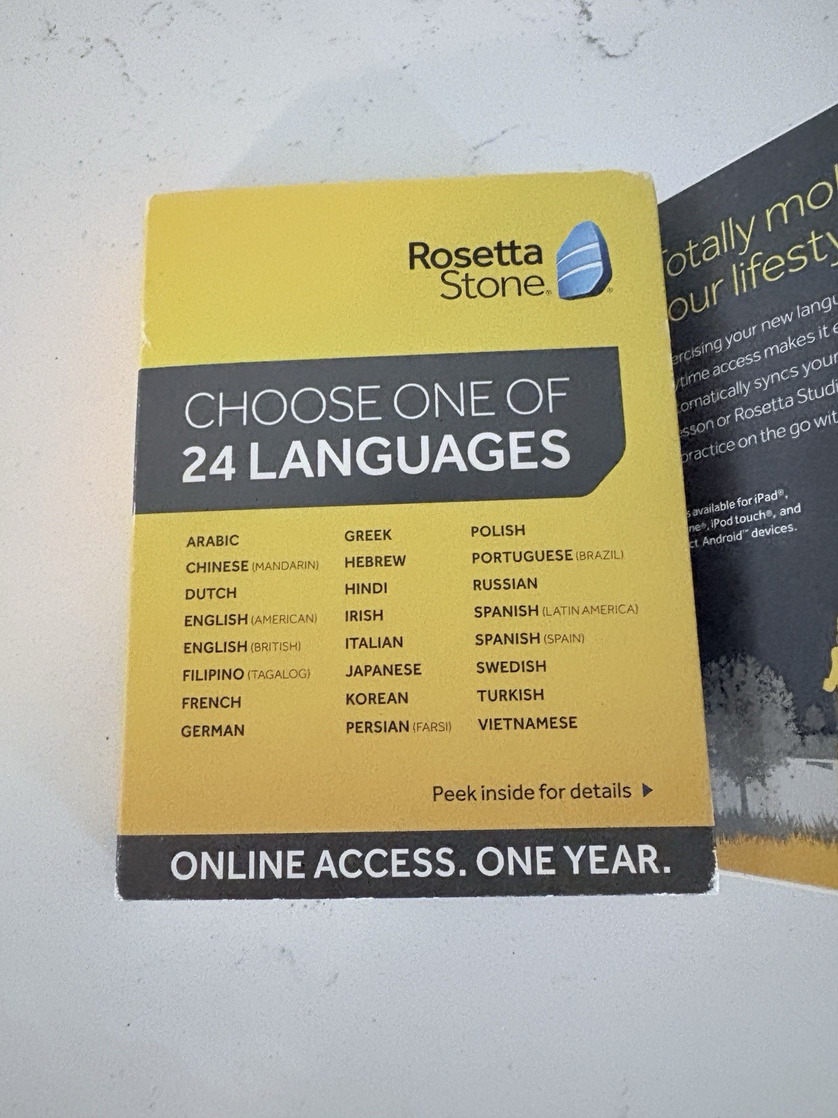 Rosetta Stone Full Course Software 1 Year Online Access Choose From 24 Languages