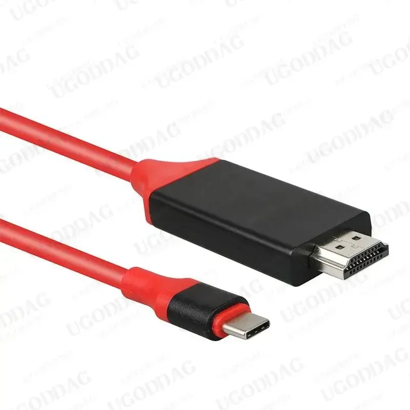 USB 3.1 Usb C to Hdmi-Compatible 4K Adapter Cable 2M Type C to HD Cable for Macb