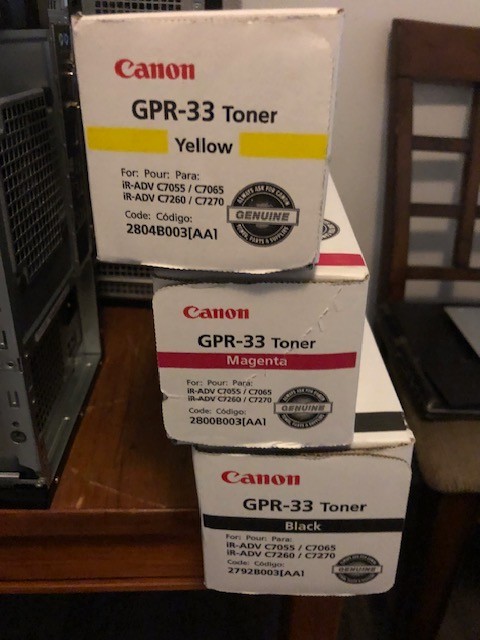 3 Canon GPR-33 toner