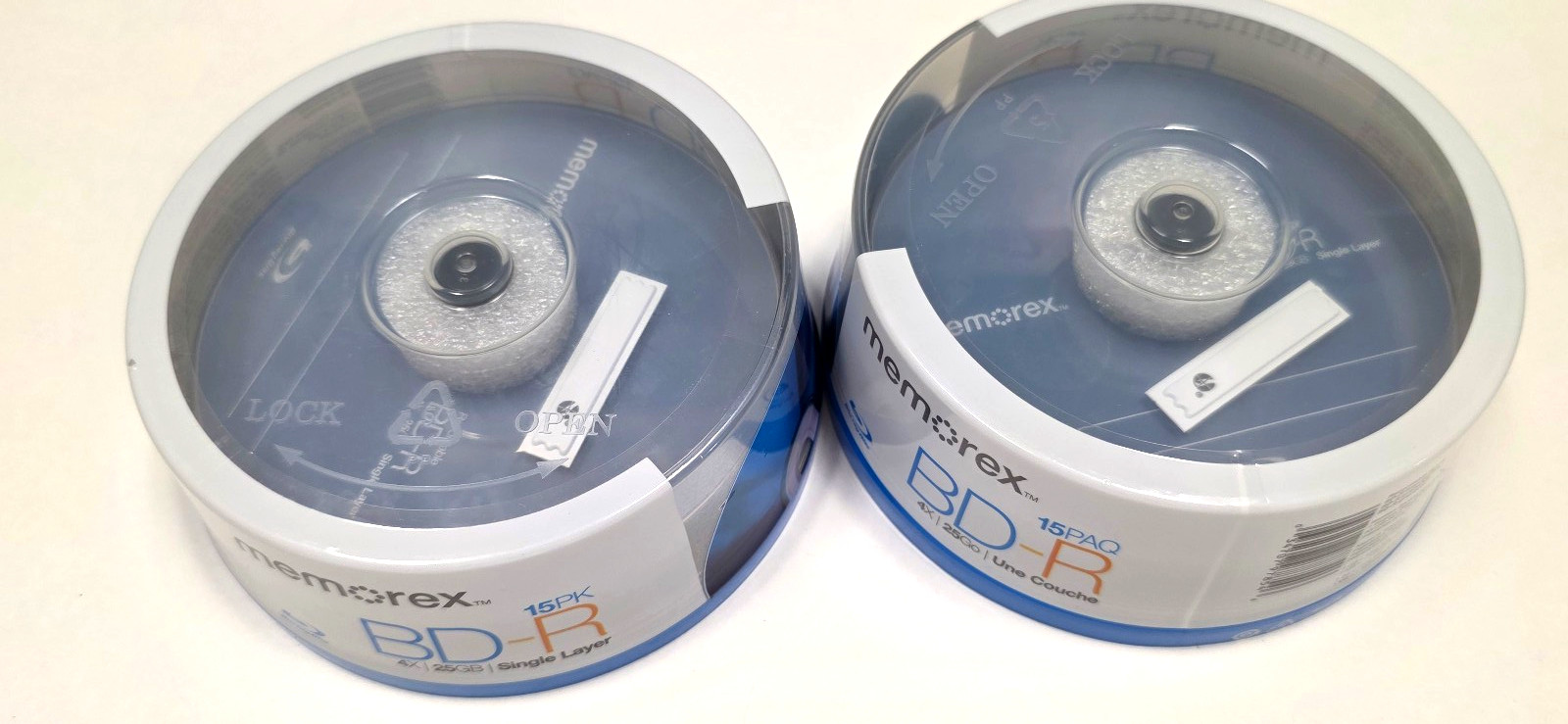 Memorex Disc 2×15 Pack BD-R Blu-Ray SEALED Spindle Blank Media