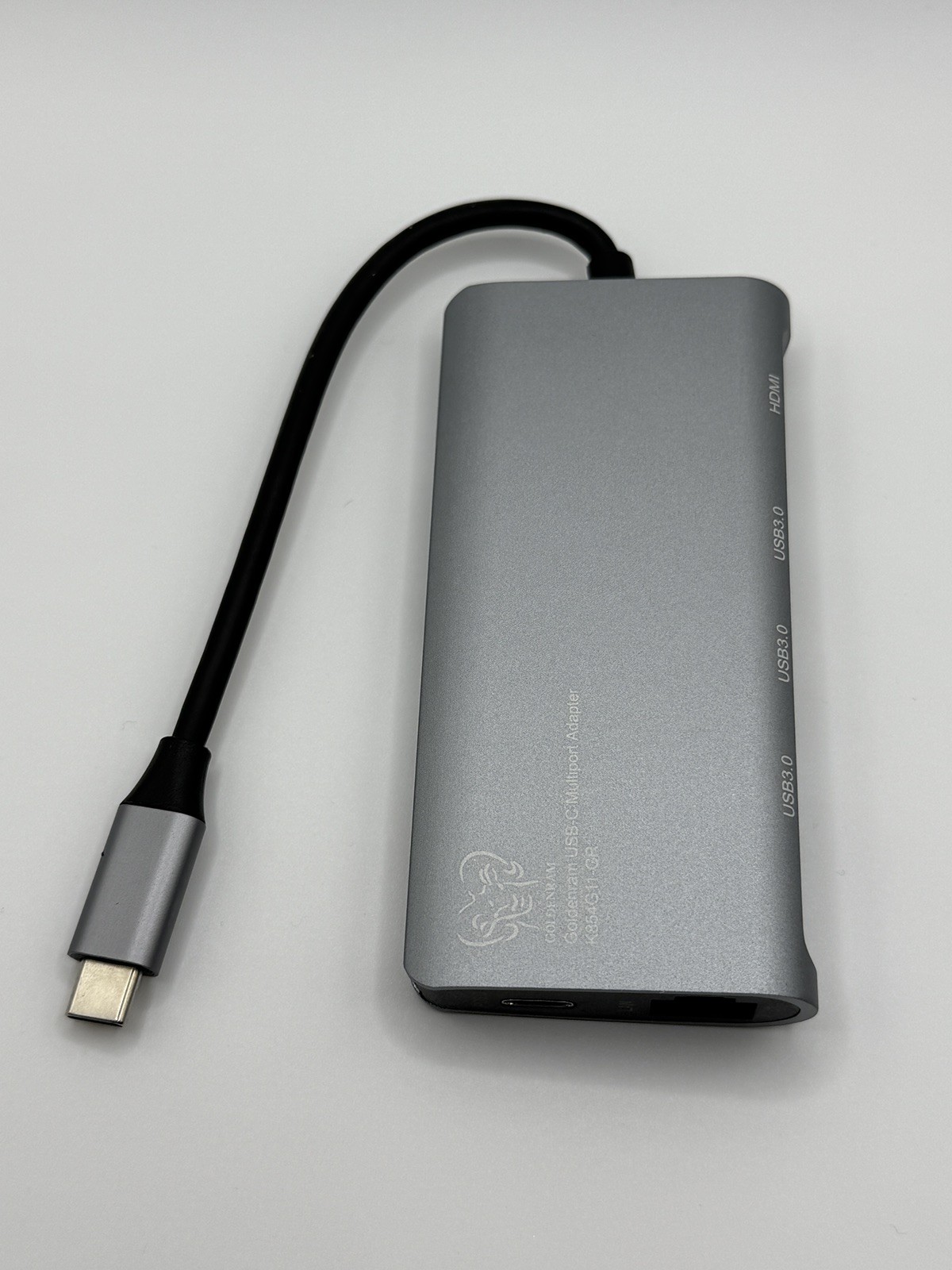 Goldenram USB-C Multiport Adapter USB 3.0 ×3 HDMI Micro SD PD 3.0 RJ45 NEW