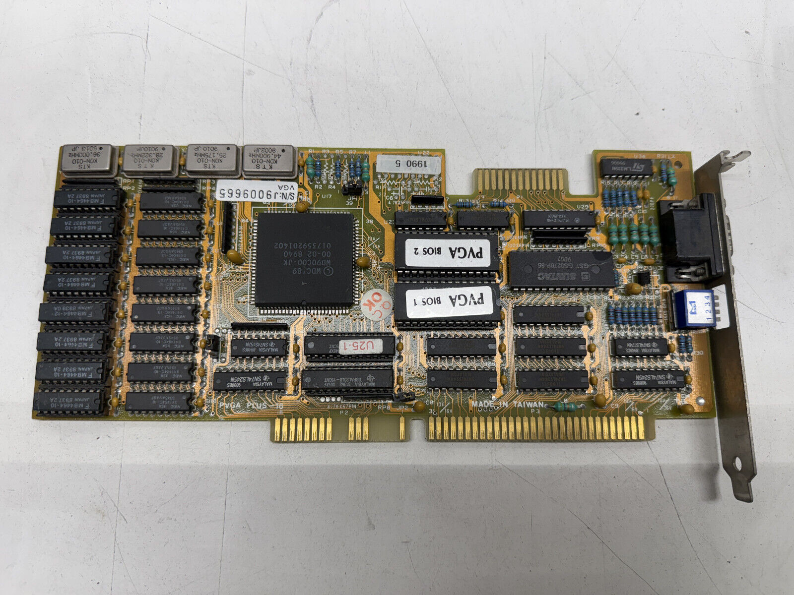 VINTAGE Western Digital VGA PLUS, Paradise, 256KB, ISA 16 BIT, VGA