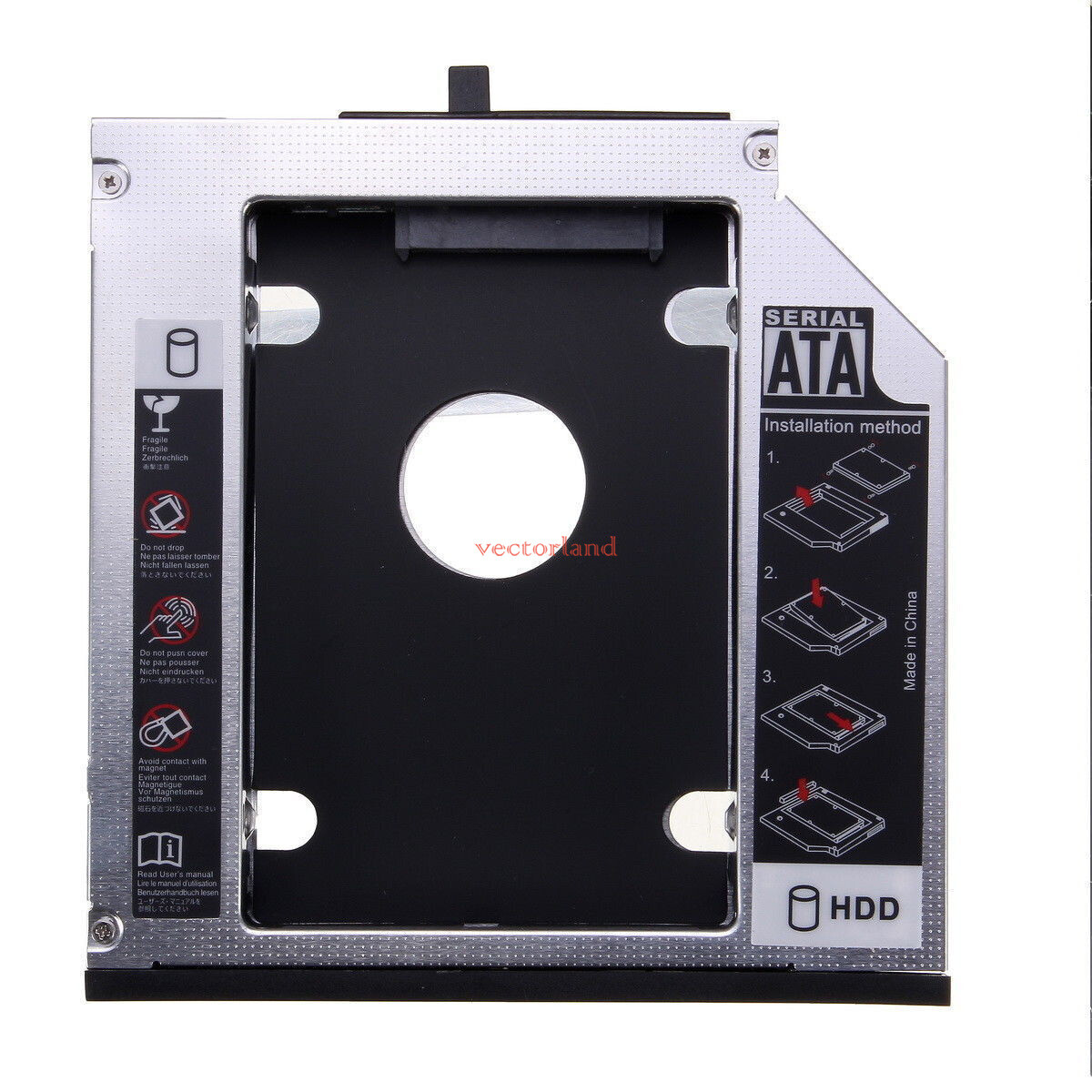 2nd 9.5mm SATA To SATA HDD Hard Drive Caddy for IBM Lenovo Thinkpad T400、T500
