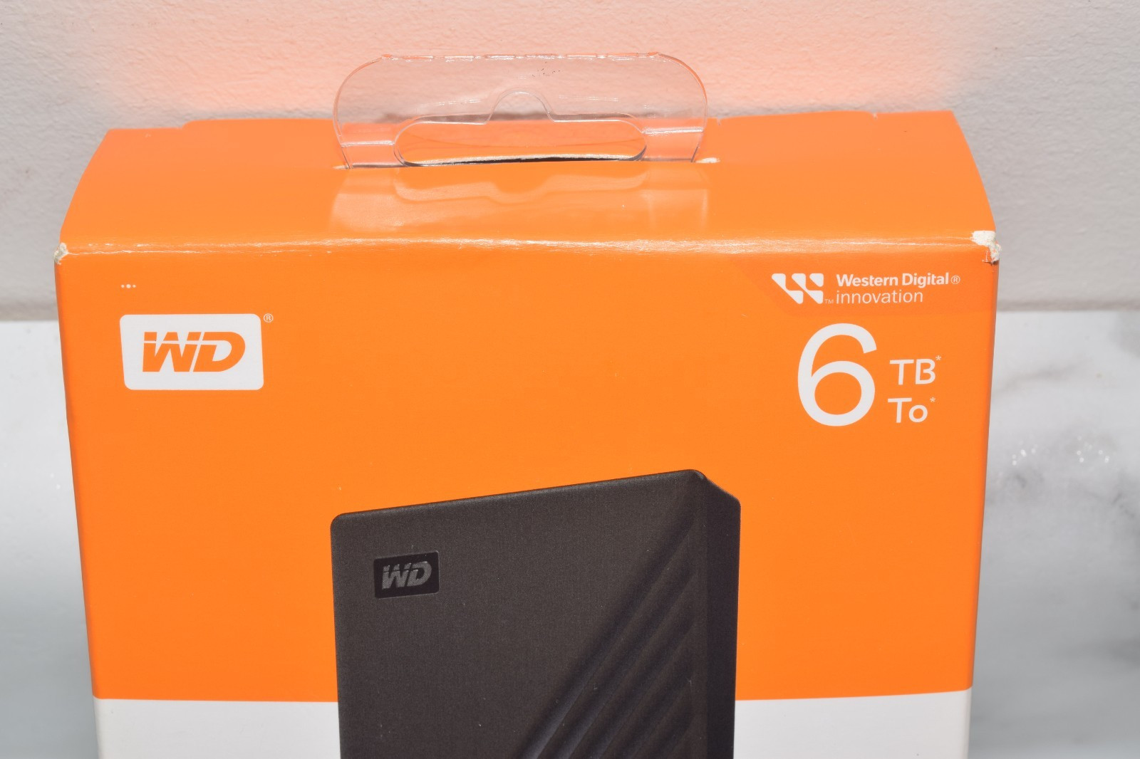 WD – My Passport 6TB External USB 3.2 Portable Hard Drive – Black – NEW
