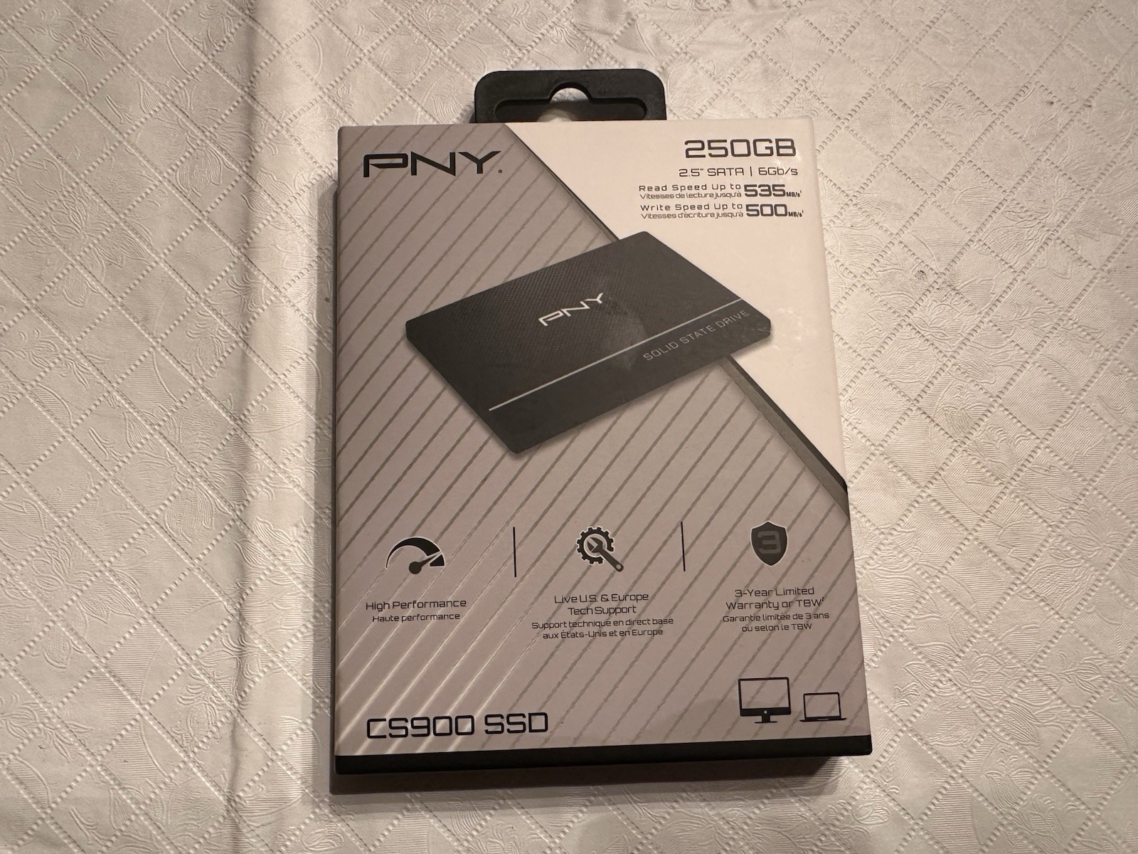 PNY CS900 250GB 2.5 Inch SATA III Internal Solid State Drive SSD7CS900-250-RB