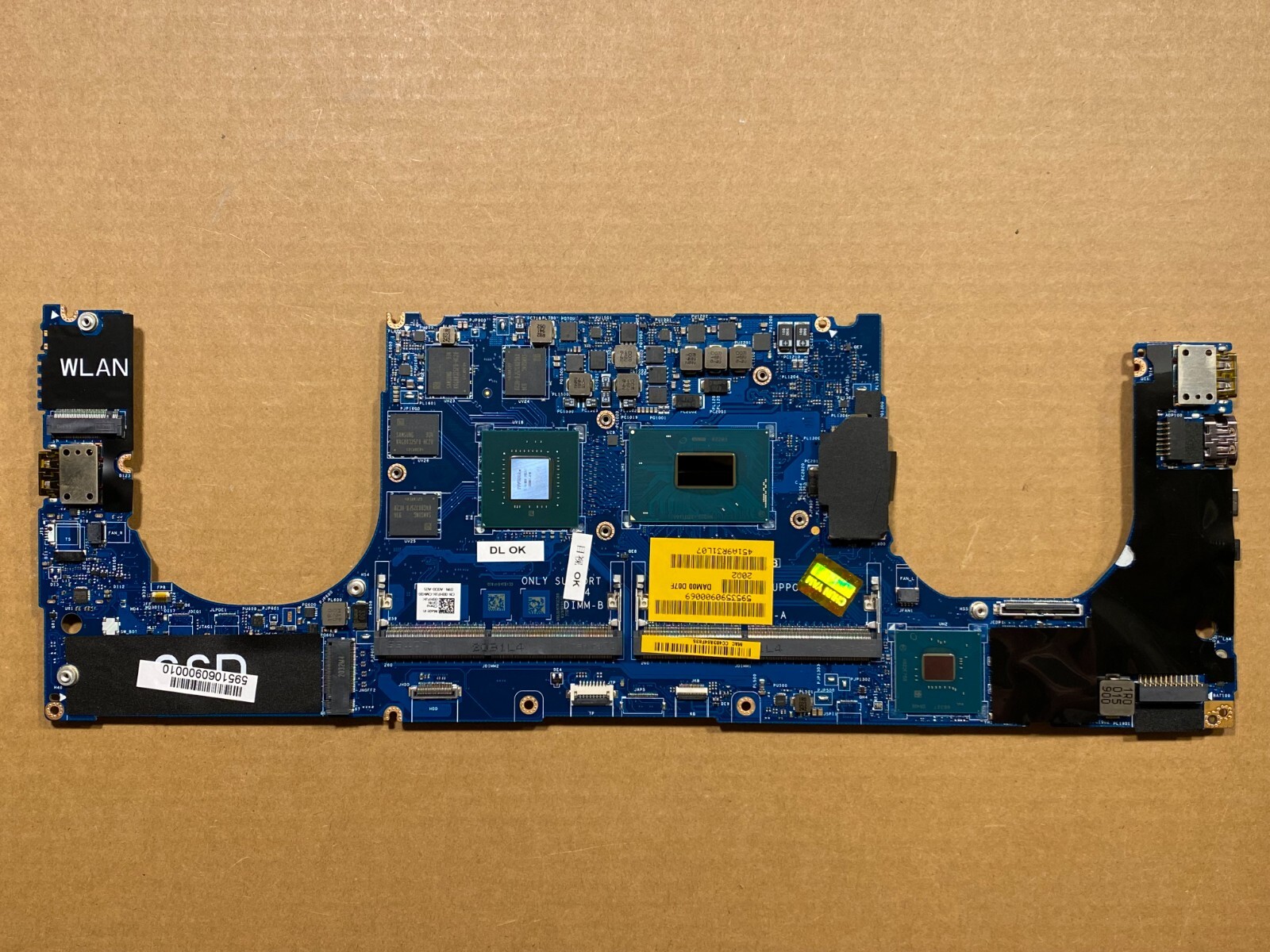 NEW Dell XPS 15 9570 Motherboard i9-8950HK nVidia GTX1050Ti/4GB 0HPJK LA-F541P
