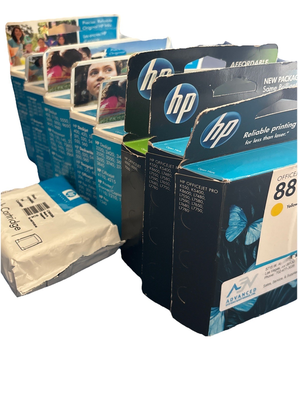 HP Officejet/ HP Inkjet Printer Cartridge (9) Lot mixed color / black EXPIRED