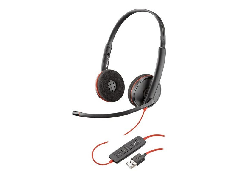 Plantronics Blackwire C3220 Stereo Wideband USB-A Headband UC Headset New In Bag