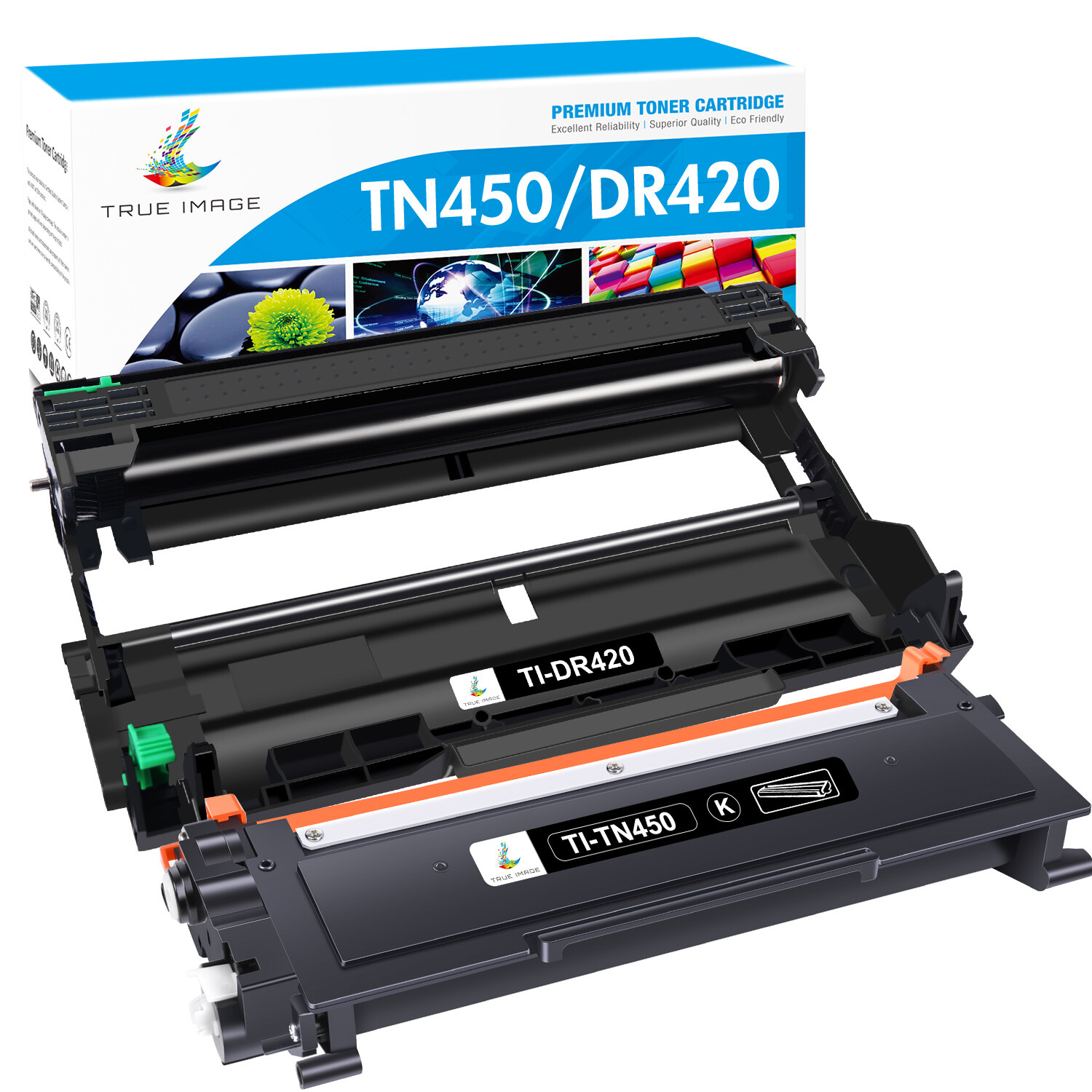 TN450 Toner DR420 Drum Lot Compatible With Brother MFC-7240 7860DWR FAX-2840