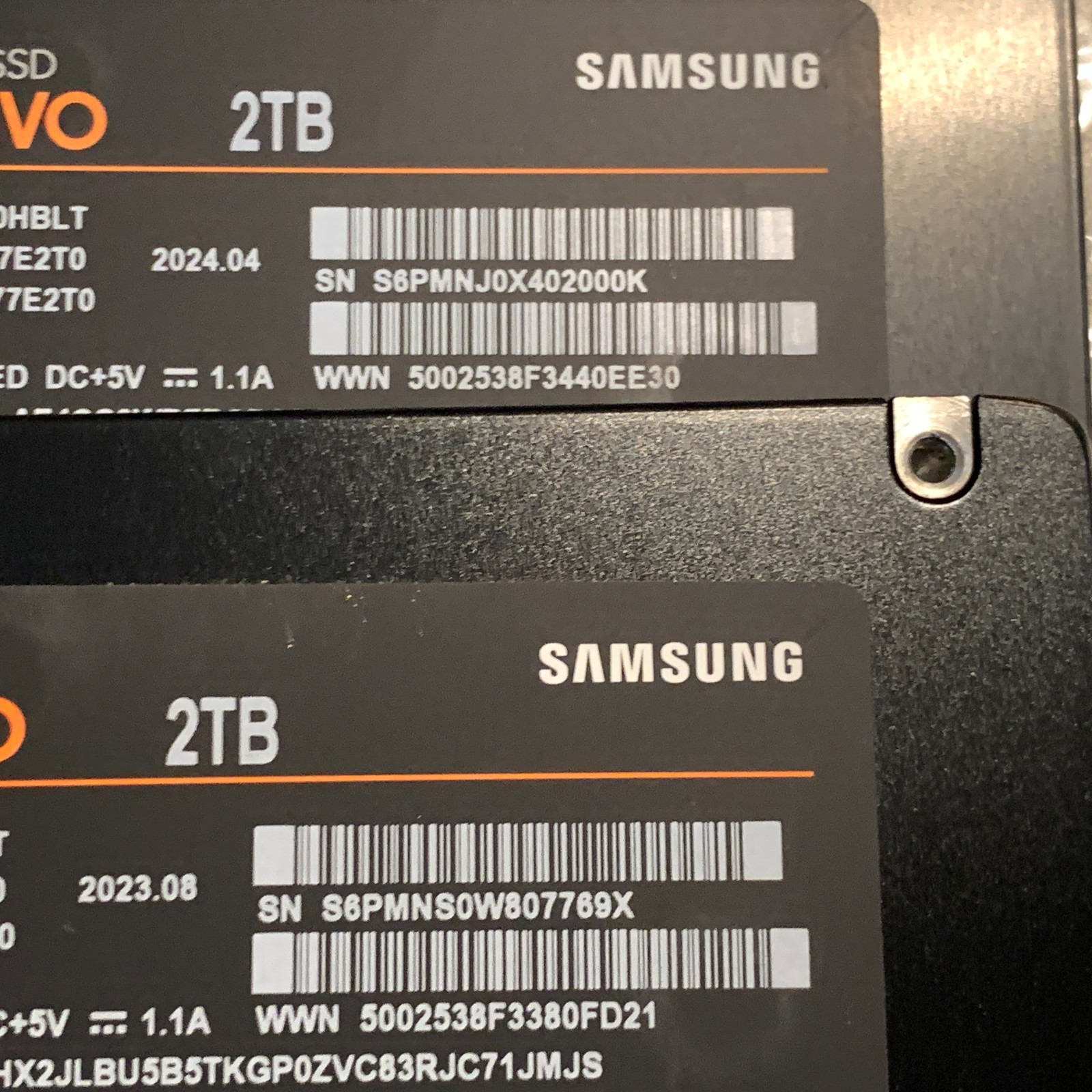 Samsung 870 EVO 2TB 2.5″ SATA III Internal SSD MZ-77E2T0 99-100% Health