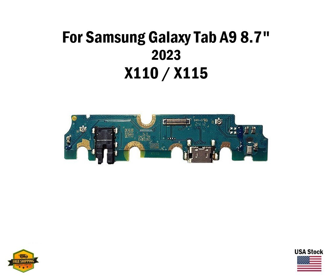 Charging Port PCB Flex Replacement for Samsung Tab A9 X110 X115 2023 8.7″