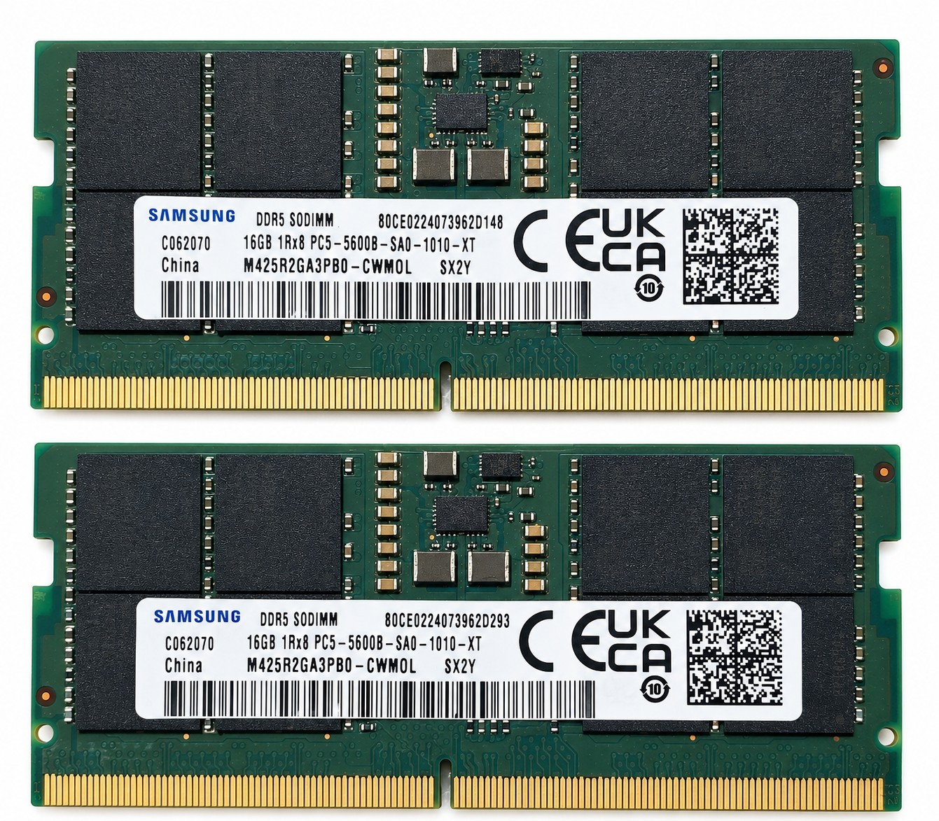 Samsung 32GB (2x16GB) DDR5 5600MHz PC5-5600B SODIMM Laptop RAM OEM 🔥
