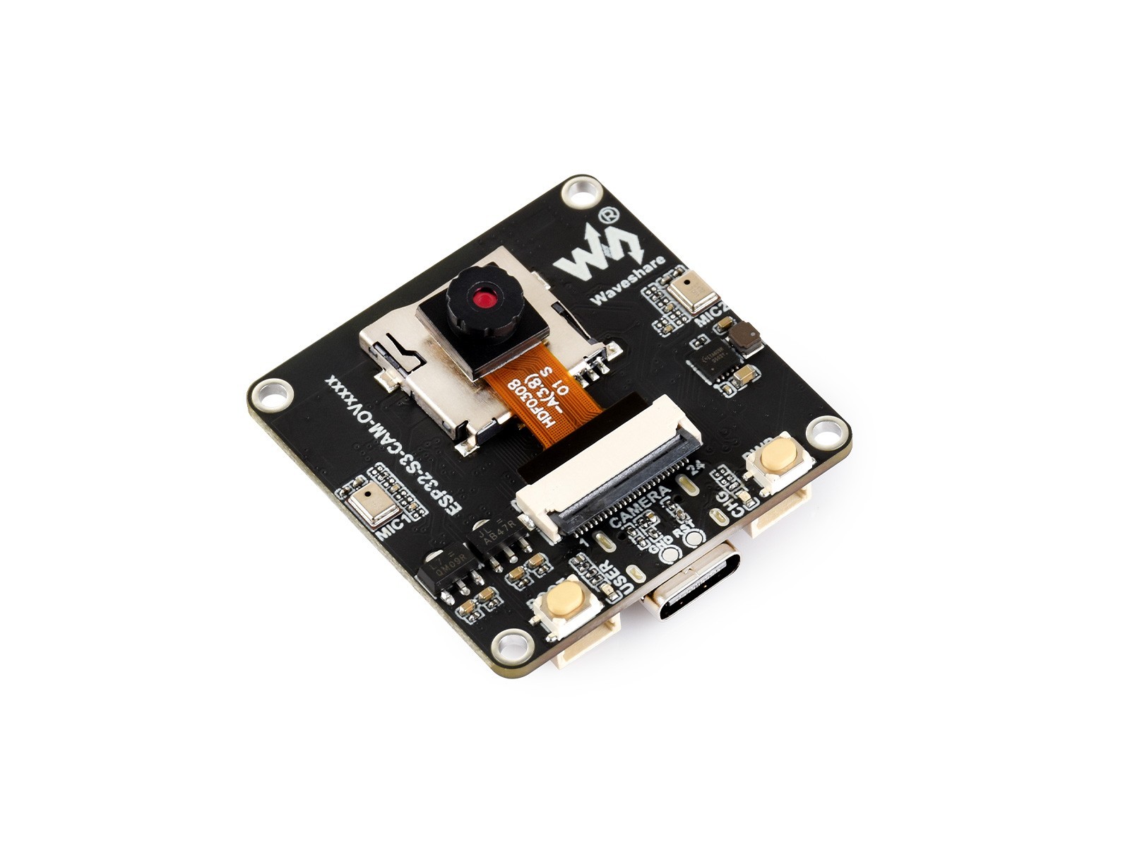 Waveshare ESP32-S3 AIoT Camera Development Board, Audio Input And Output Module