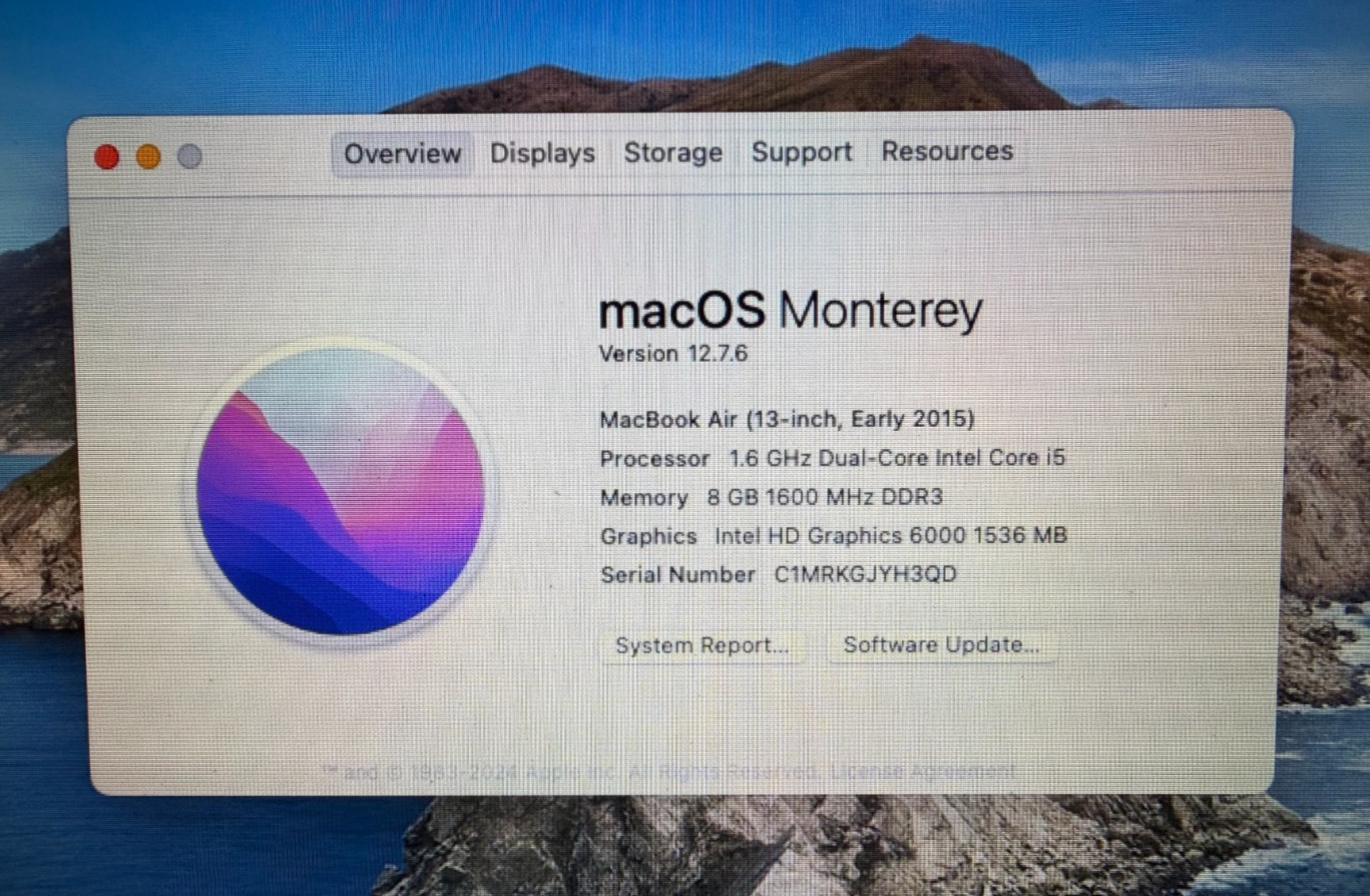 Apple MacBook Air 13″ (128GB SSD, Intel Core i5 5th Gen., 1.6 GHz, 8GB) Laptop