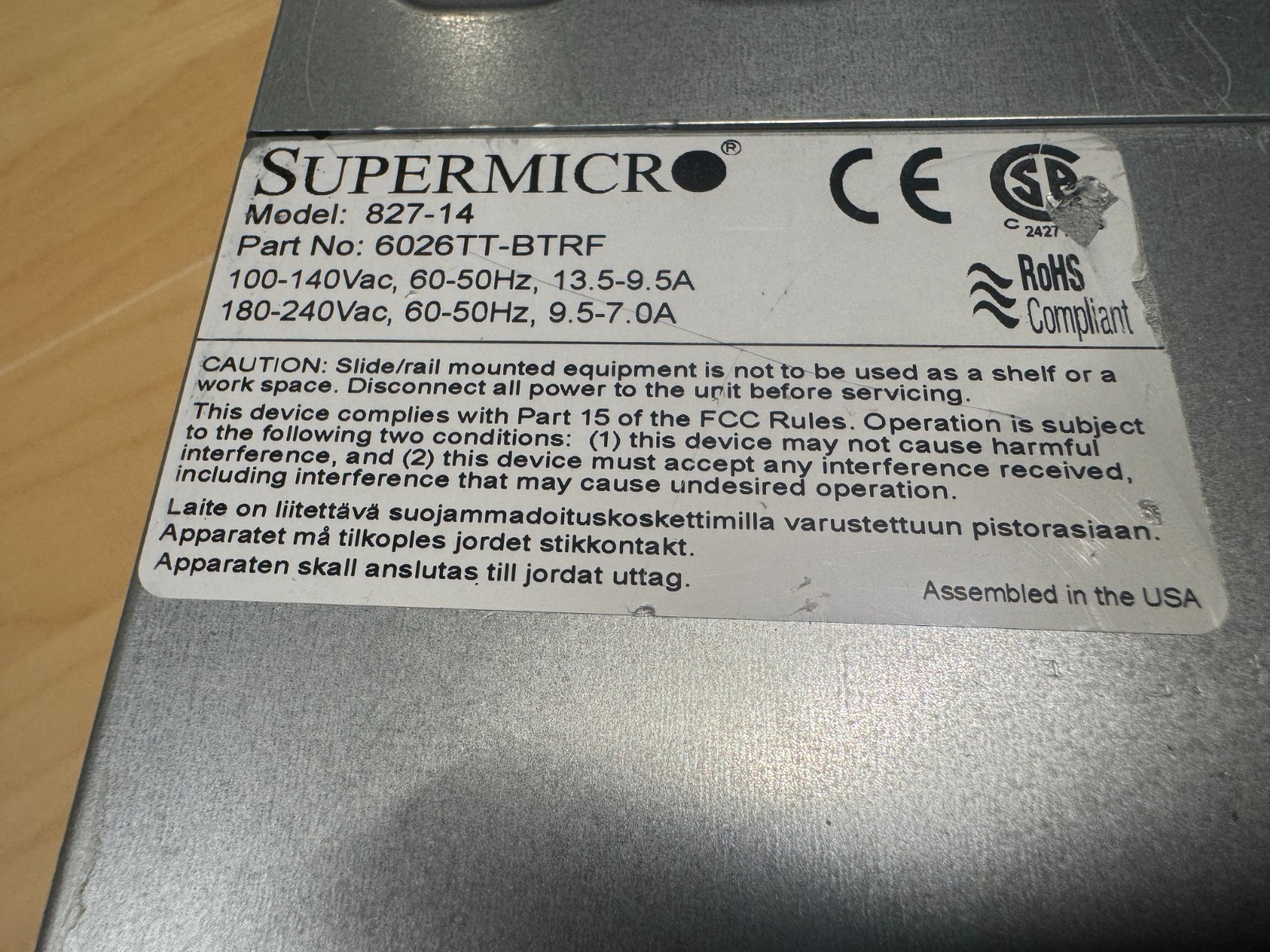 Supermicro SuperServer 827-14 6026TT-BTRF 12-Bay 4x X8DTT Nodes Server