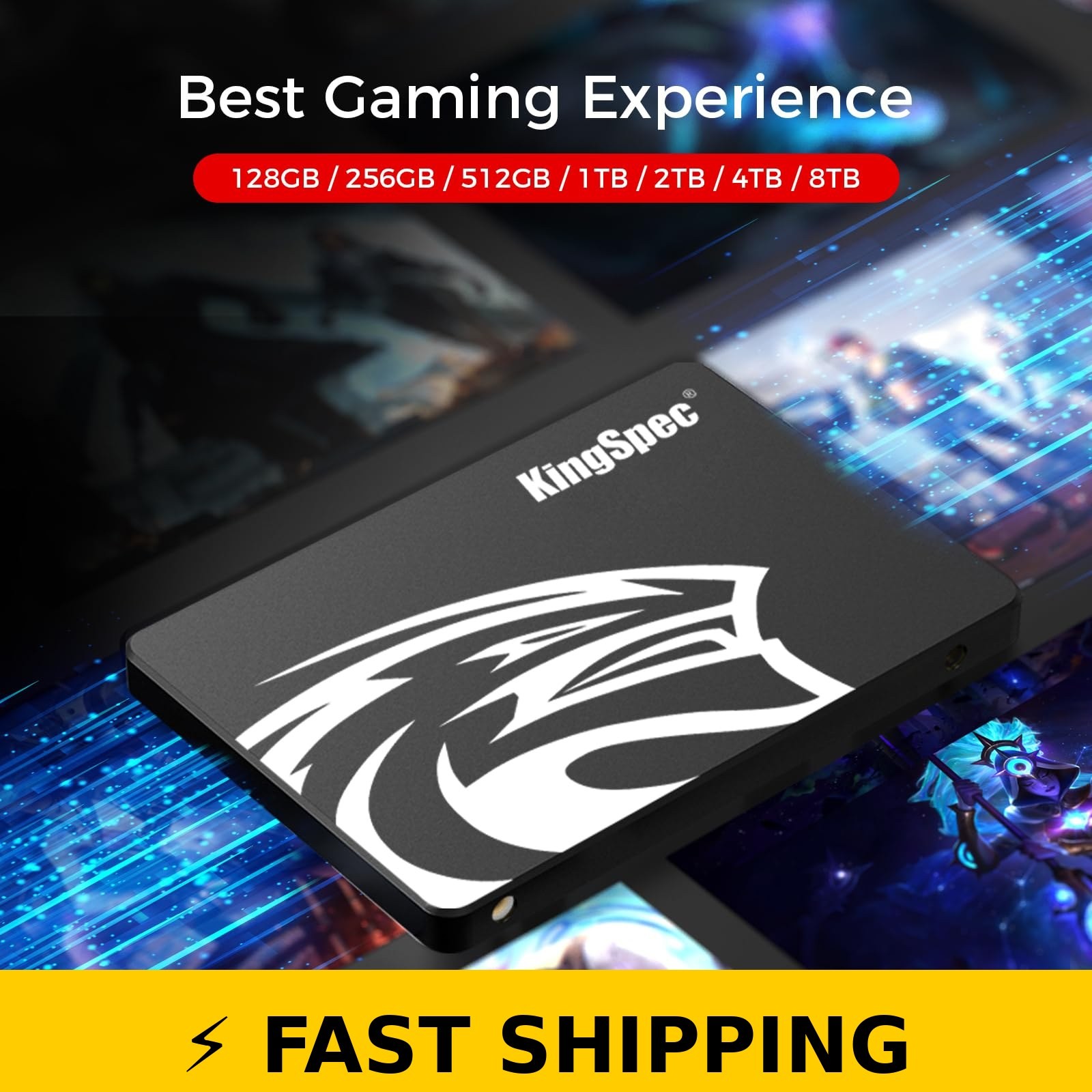 KingSpec 512GB 2.5″ SATA III SSD – 550MB/s Read, 520MB/s Write