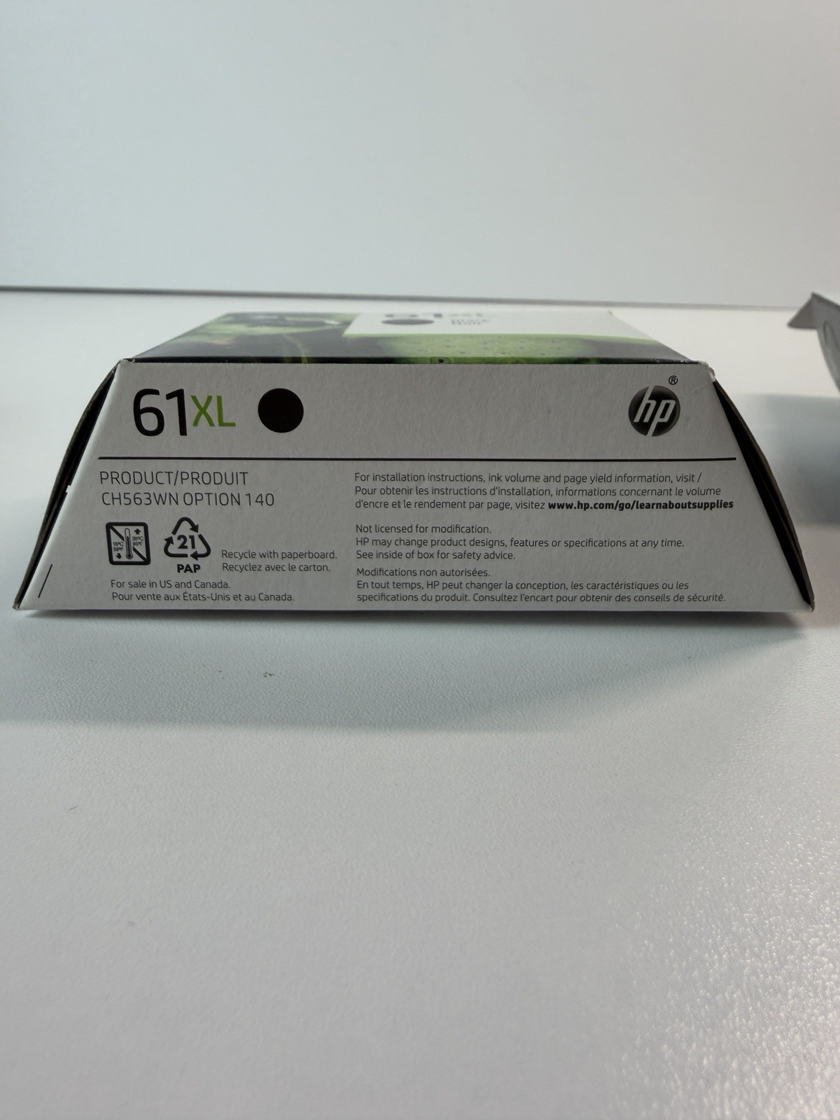Genuine HP 61XL Ink Cartridge Black – New