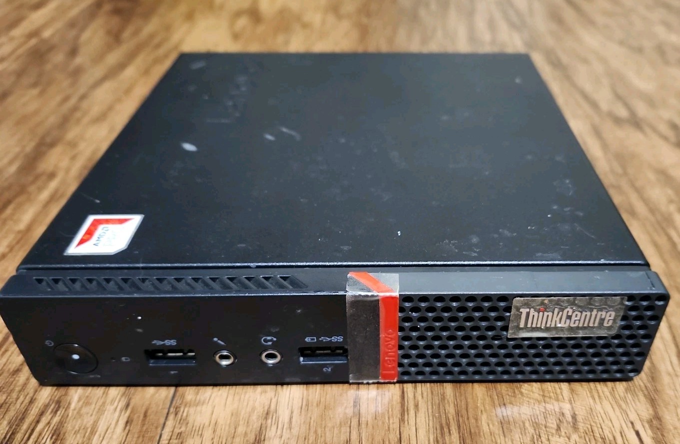 Lenovo ThinkCentre M715q AMD PRO A10-8570E@2.8GHz 8GB RAM 128GB SSD Win.11