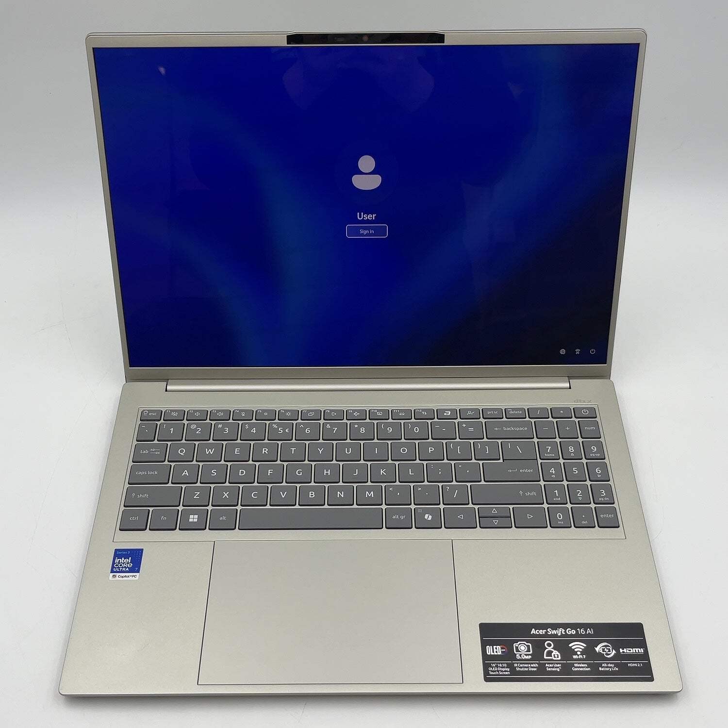 Acer Swift Go 16 N26C1 16″ Core Ultra 7 355 2.3GHz 32GB RAM 1TB SSD