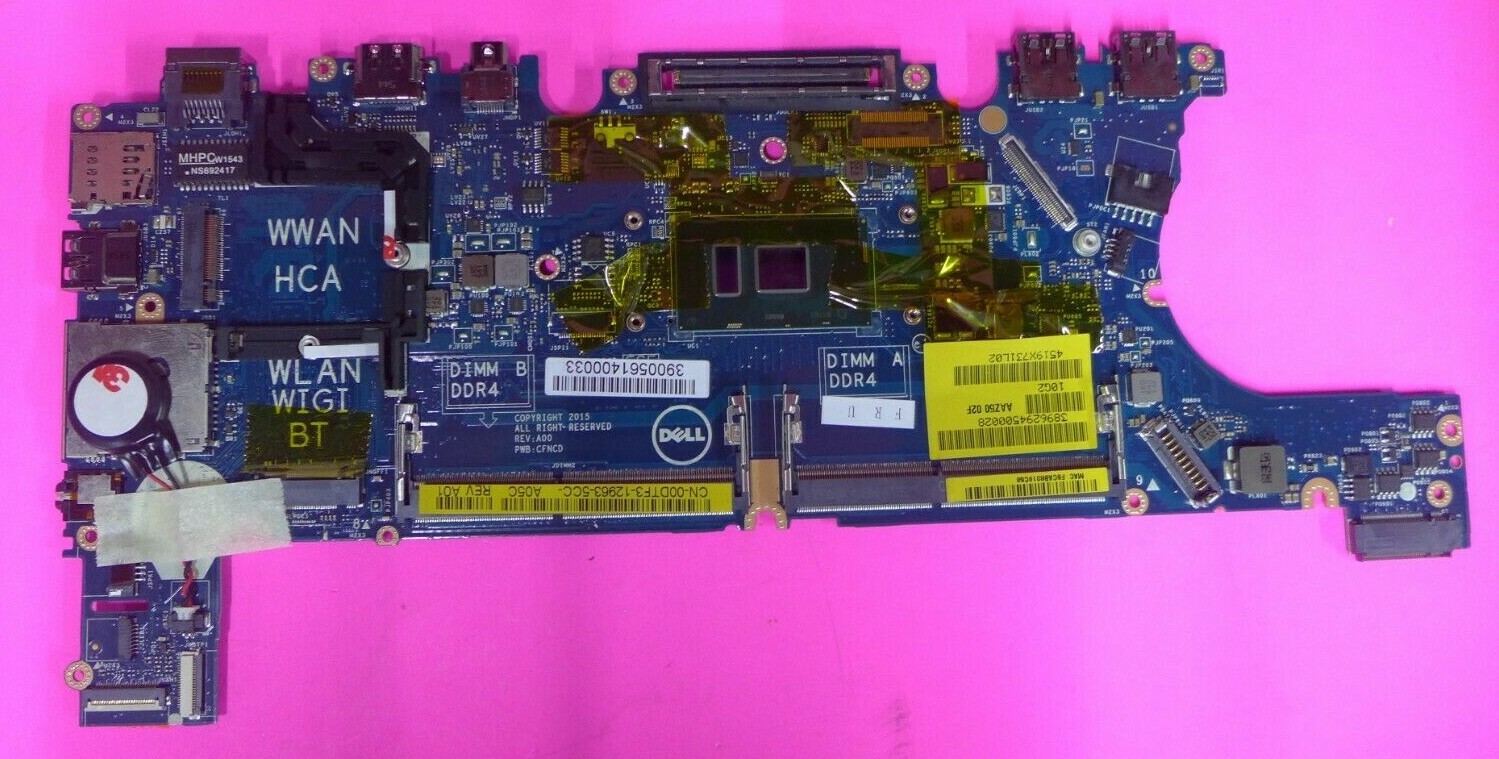 NEW Dell Latitude E7270 Motherboard i5-6200u DDR4 LA-C451P 0DTF3