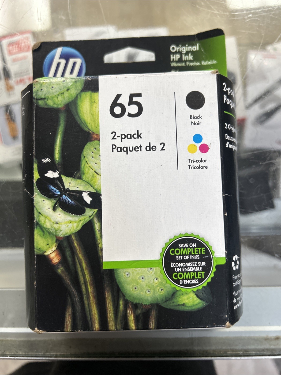 HP Genuine 65 Ink Cartridge 2-Pack Black & Tri-Color OEM Factory Sealed Exp 2021