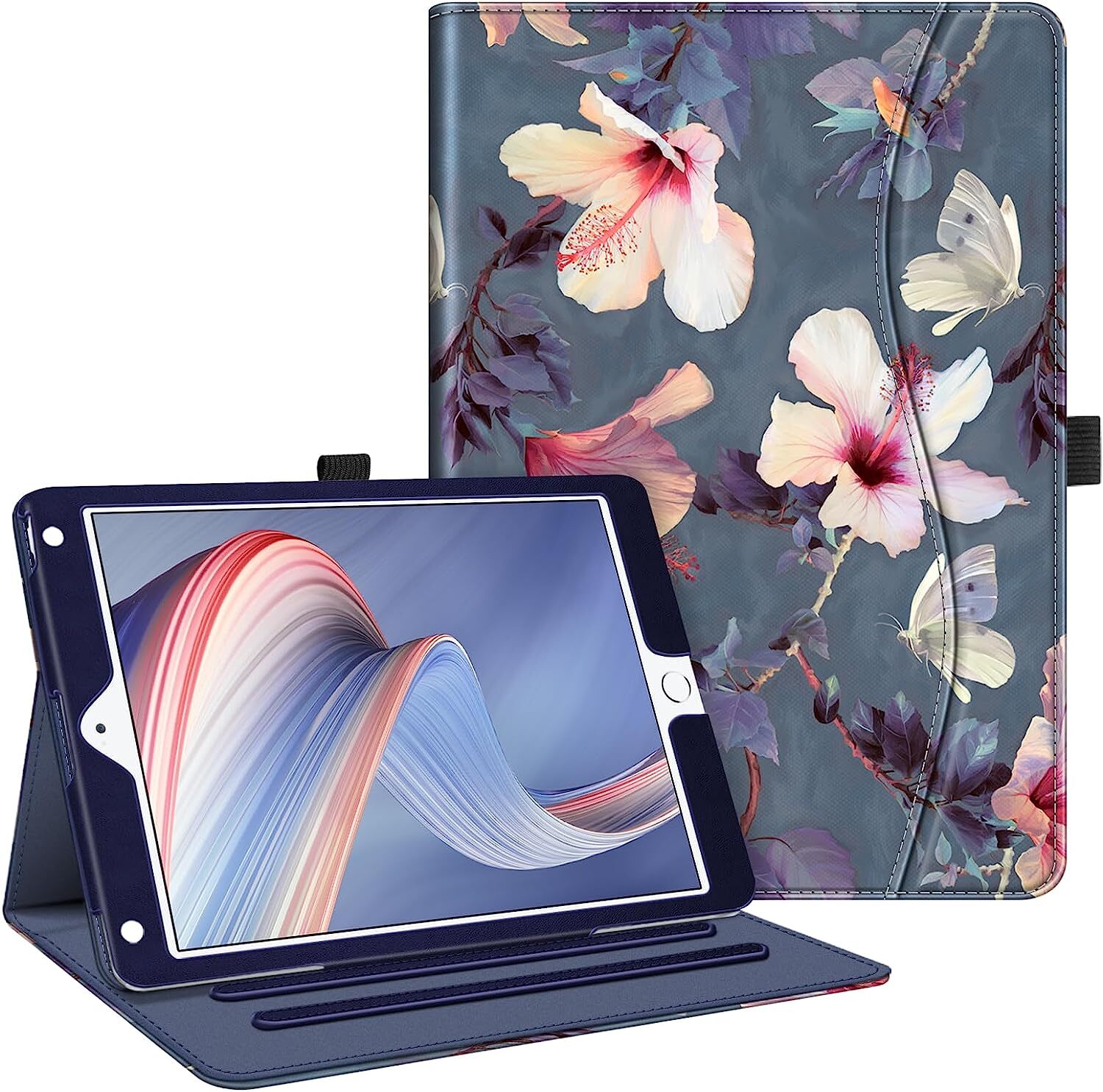 For iPad 6th Generation 9.7″ 2018/ 5th Gen 2017 Case Smart Cover Auto Wake/Sleep