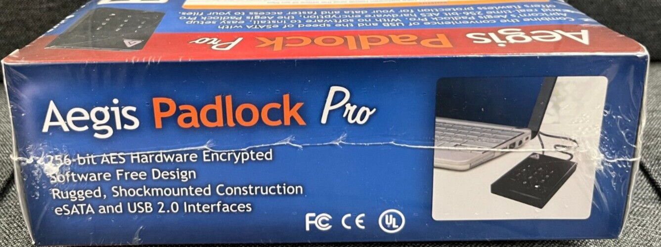 Apricorn Aegis Padlock 256AES Encryption 640GB Hard Drive #A25-PLE256-640 New