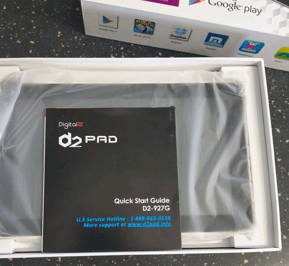 D2 Pad Tablet White 9″ Android 4.1 Built In Front Camera 4GB Storage