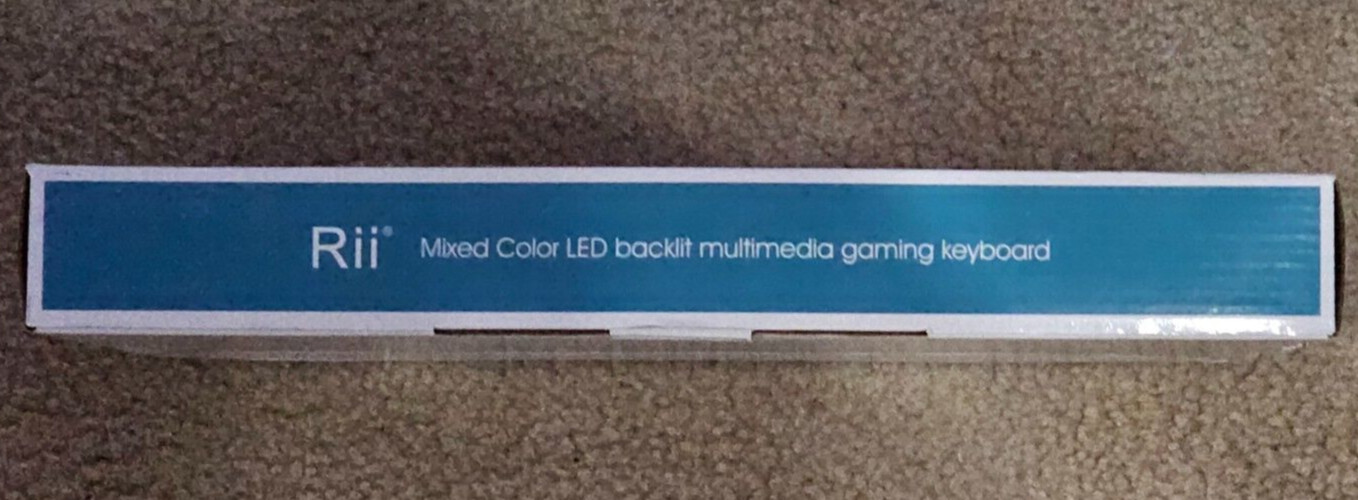 Rii RK100 Mixed Color LED Wired Backlit Multimedia Gaming Keyboard & Instruction