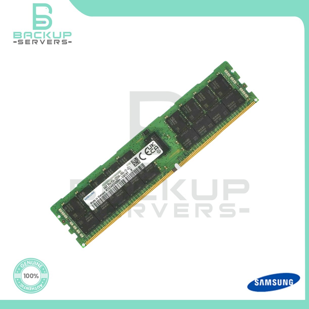 M393A8G40BB4-CWE Samsung 64GB 3200MHz PC4-25600 288-Pin 2Rx4 CL22 ECC Memory