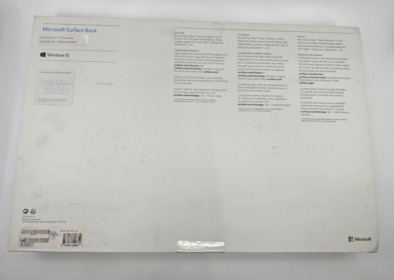 13.5″ Microsoft Surface Book 1703 2-in-1 Intel i5 8GB RAM 128GB SSD NEW SEALED