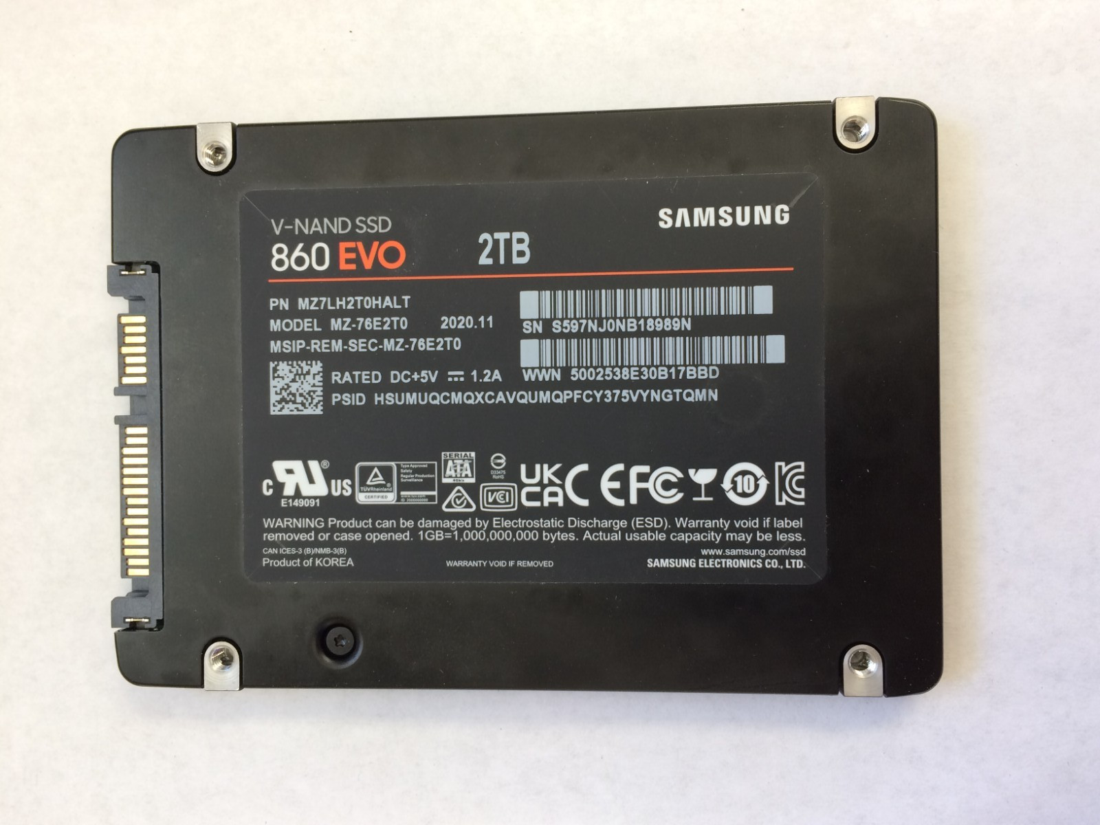 SAMSUNG SSD 7.68TB 4TB 3.84TB 2TB 1.92TB 2.5 6Gbps