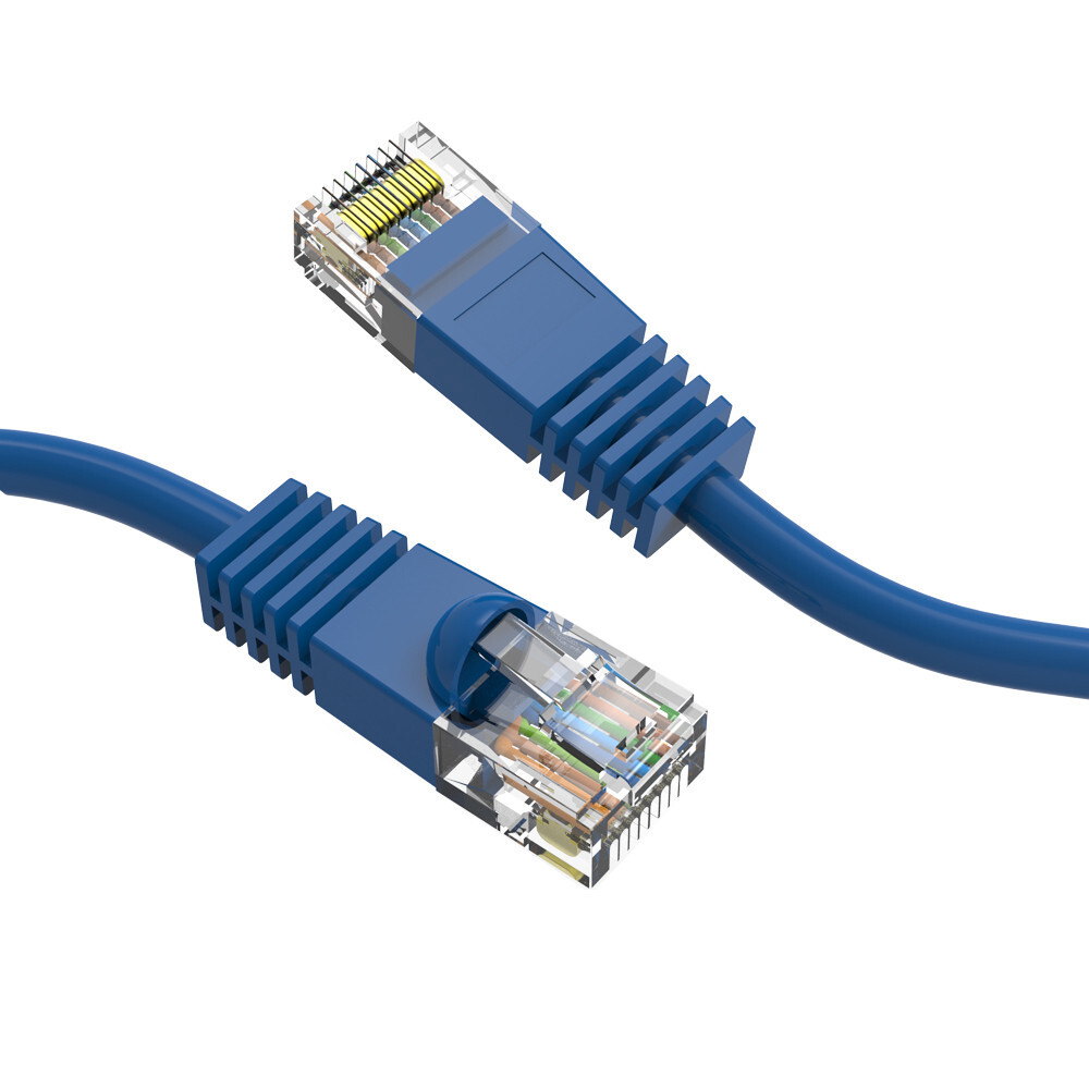 2 FOOT Cat6 Gigabit Pure Copper 24AWG Ethernet Patch Cable Molded Plug 9 Colors