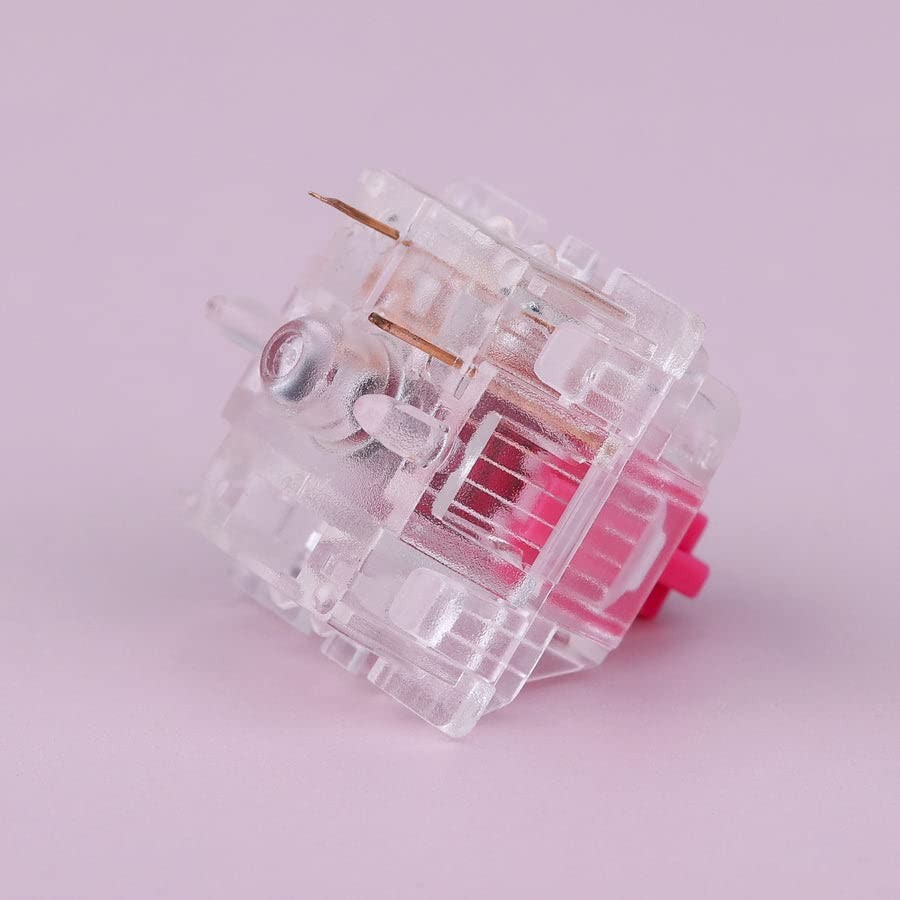 35 PCS 60gf Aliaz Silent Pink Tactile RGB Mechanical Keyboard Switches